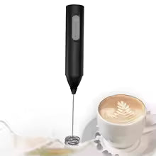 Rechargeable Milk Frother & Coffee Whisker with Dual Spring Tech Free Coffee Frothing Recipe Book (Frother)