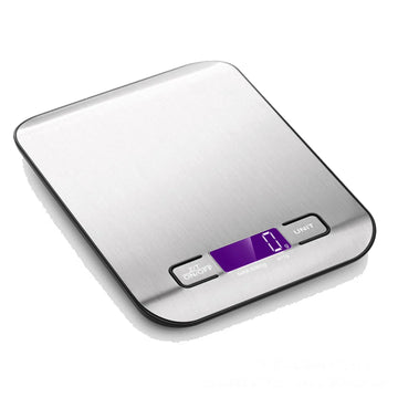 Digital Kitchen Food Scale 5KG / 11lb – Stainless Steel Electronic Weight Balance with LCD Display, 1g Precision for Diet, Baking & Postal Use